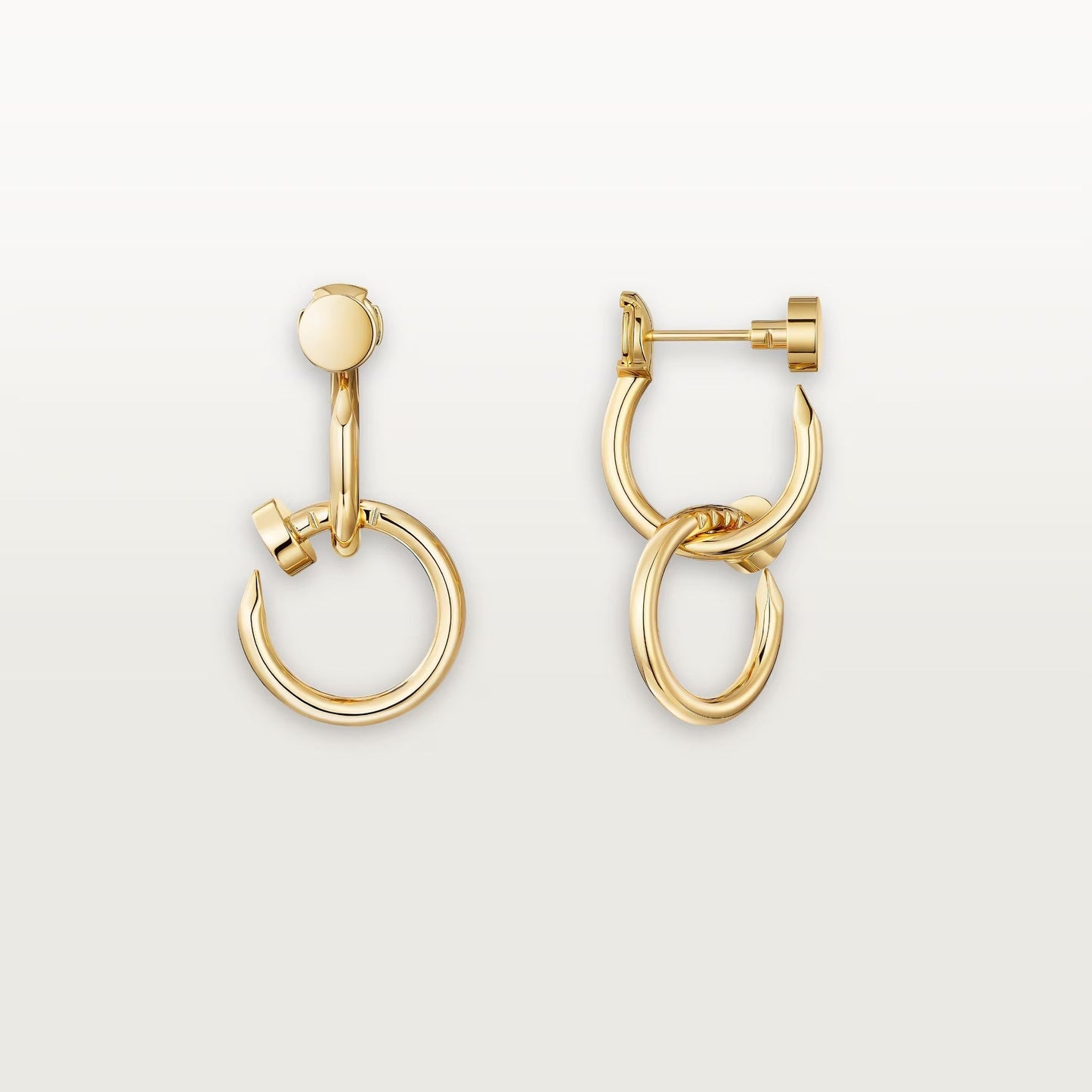 [Blue Tears Jewelry]JUSTE NO DIAMOND DOUBLE EARRINGS