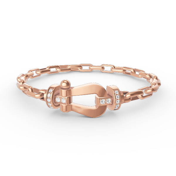 [BLUE TEARS]FORCE LARGE HORSESHOE CLASP  METAL BRACELET