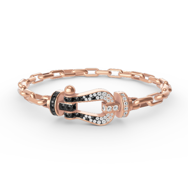 [BLUE TEARS]FORCE LARGE HORSESHOE CLASP  METAL BRACELET
