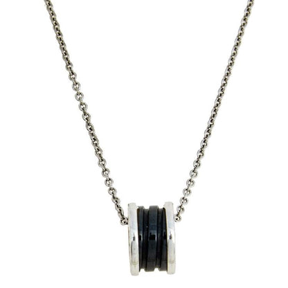 [BLUE TEARS]ZERO 1 BLACK CERAMIC SILVER NECKLACE