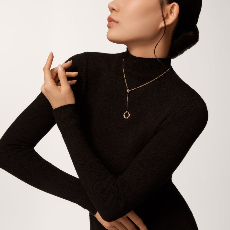 [Blue Tears Jewelry]TRINITY DIAMONDS NECKLACE