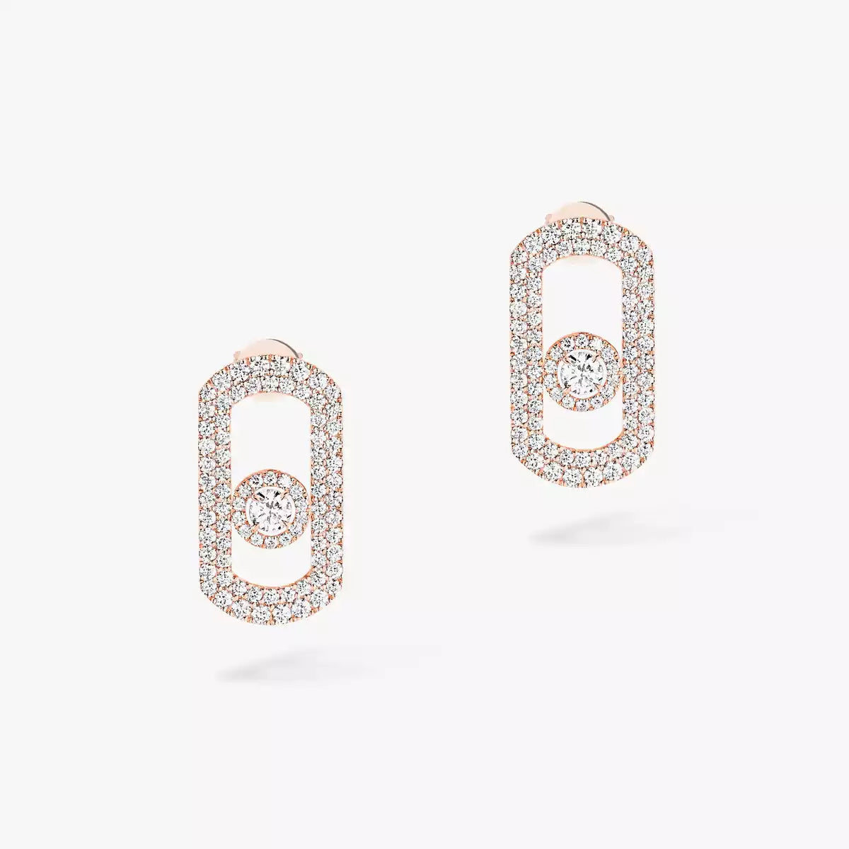 [Blue Tears Jewelry]So Move Pave_-Set Diamond Earrings in Silver