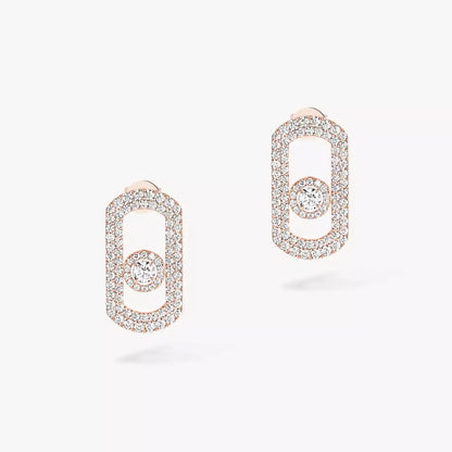 [Blue Tears Jewelry]So Move Pave_-Set Diamond Earrings in Silver