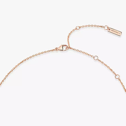 [Blue Tears Jewelry]Lucky Eye Diamond Necklace in Rose Gold and Turquoise