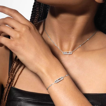 [Blue Tears Jewelry]Pavé Baby Move Diamond Bracelet