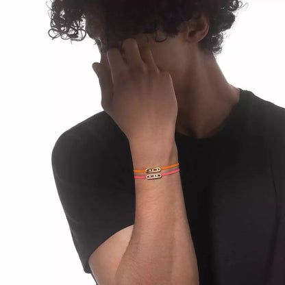 [Blue Tears Jewelry]Messika Care(s) pink cord pavé bracelet