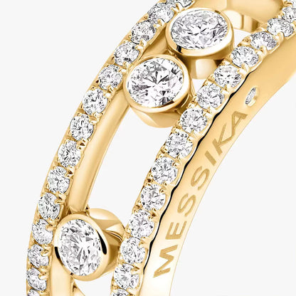 [Blue Tears Jewelry] Move Gold Diamond Pave_ Ring