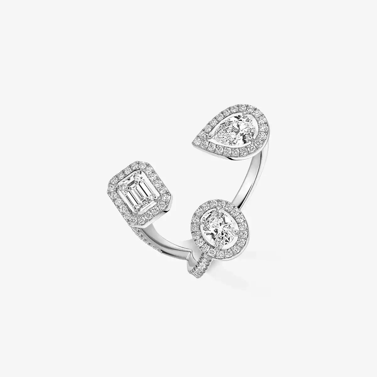 [[Blue Tears Jewelry] Diamond Ring 0,25ct My Twin Trilogy