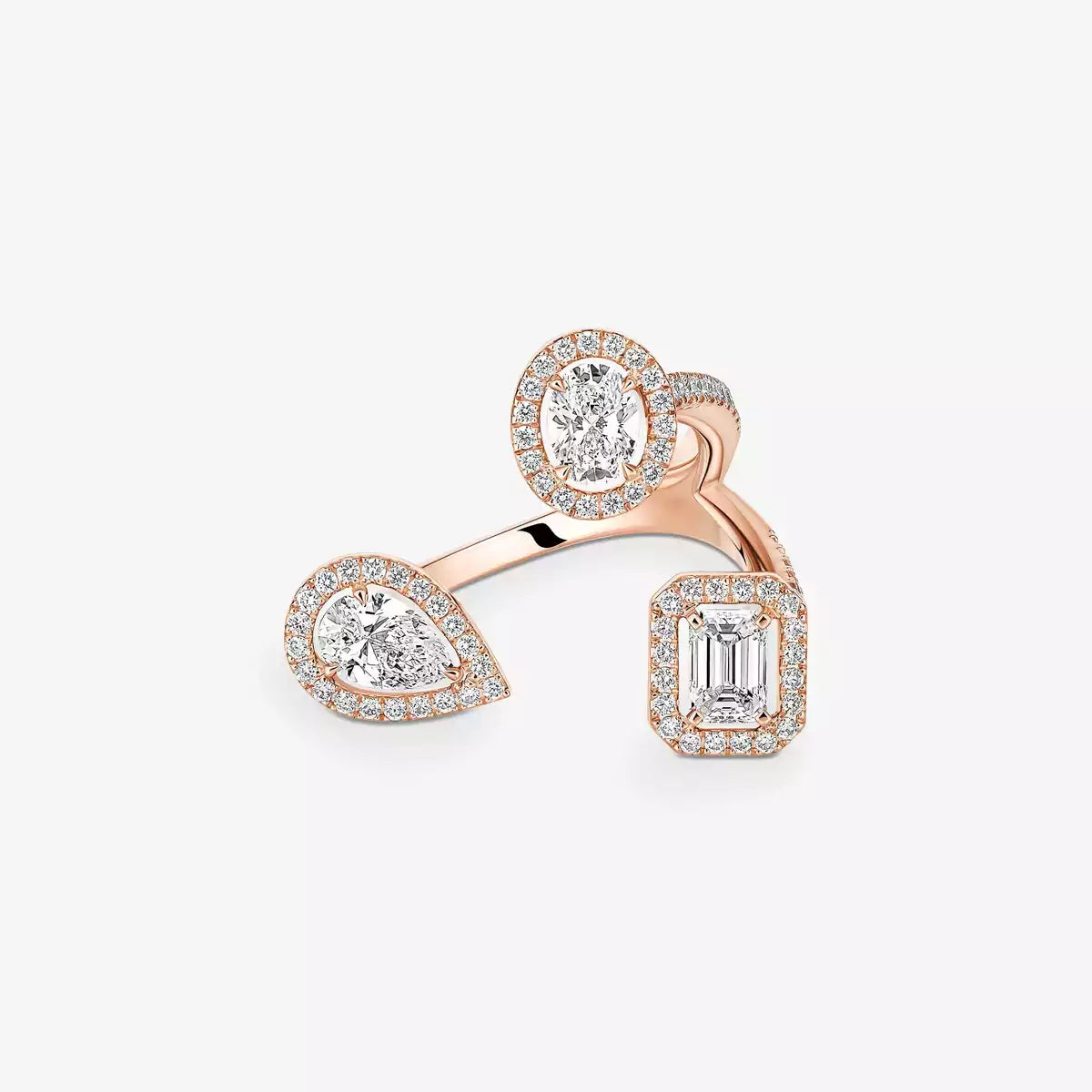 [[Blue Tears Jewelry] Diamond Ring 0,25ct My Twin Trilogy