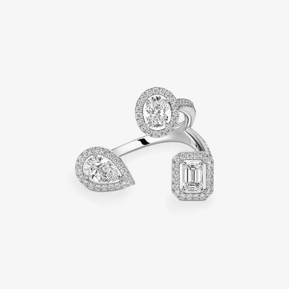 [[Blue Tears Jewelry] Diamond Ring 0,25ct My Twin Trilogy