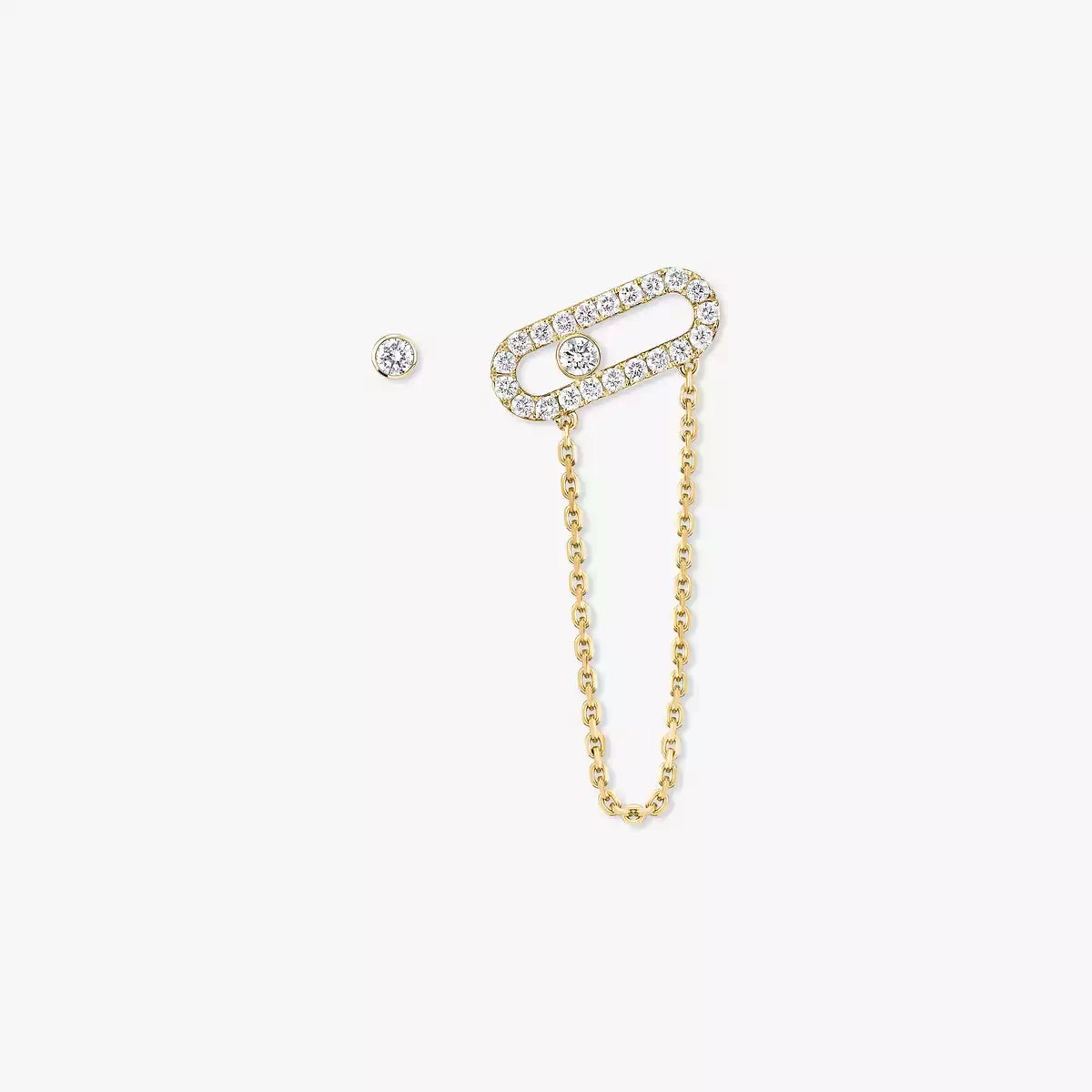 [Blue Tears Jewelry]Move Uno Diamond Earrings