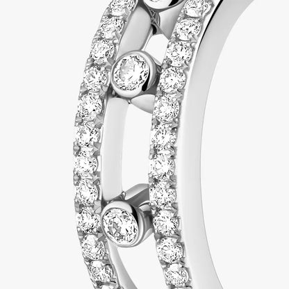 [Blue Tears Jewelry]Diamond Pave_ Hoop Earrings Move