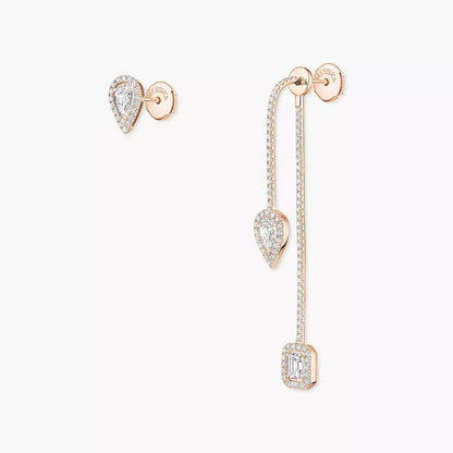 [Blue Tears Jewelry]Diamond Drop Earrings My Twin