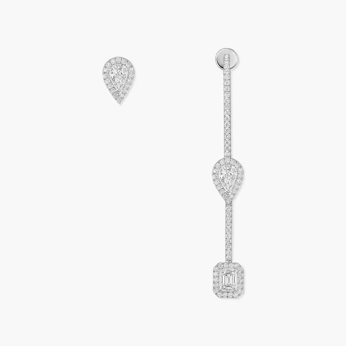 [Blue Tears Jewelry]Diamond Drop Earrings My Twin