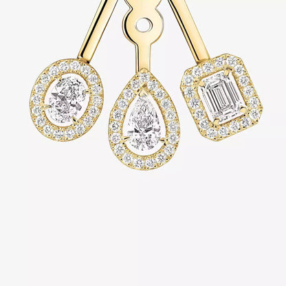 [Blue Tears Jewelry] My Twin Trio  Diamond Earrings