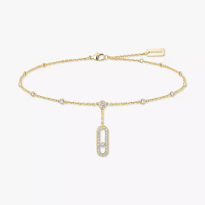 [Blue Tears Jewelry] Move Uno pav¨¦ ankle bracelet