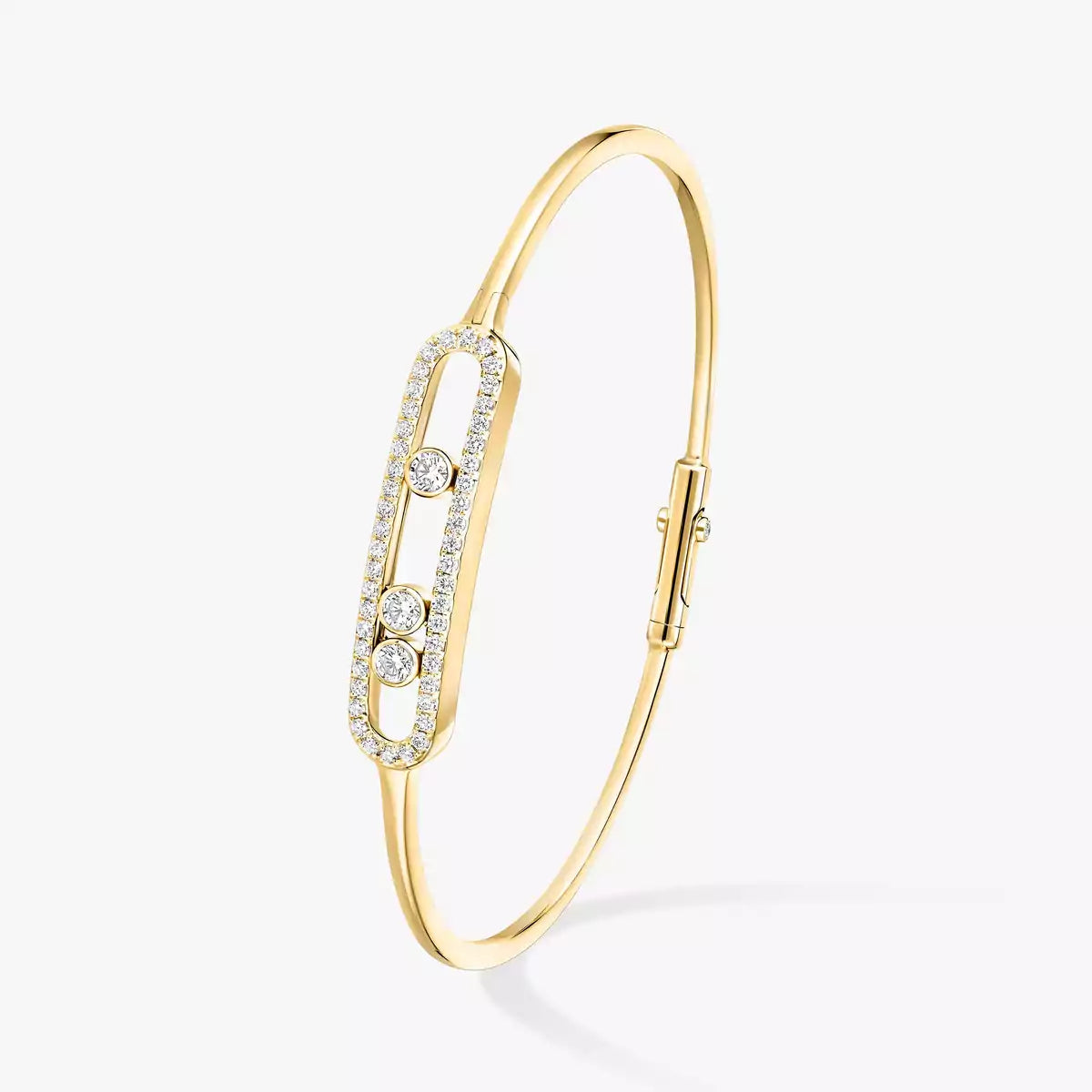 [Blue Tears Jewelry]Move Pavé Diamond Bangle Bracelet M