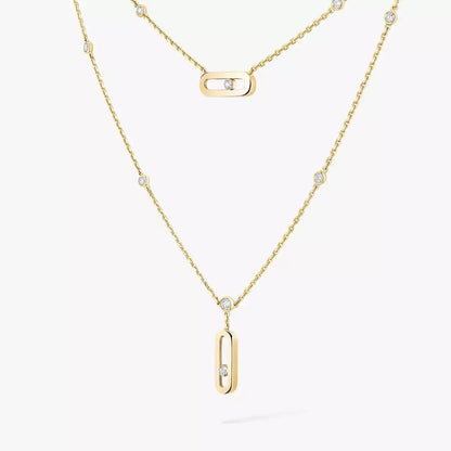 [Blue Tears Jewelry] Move Uno Diamond Necklace