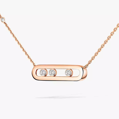 [Blue Tears Jewelry] Baby Move Gold Diamond Necklace