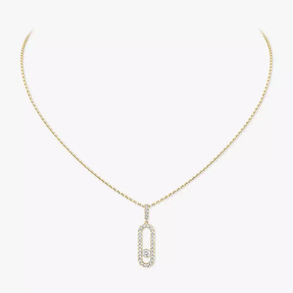 [Blue Tears Jewelry]Move Uno Diamond Necklace in Rose Gold