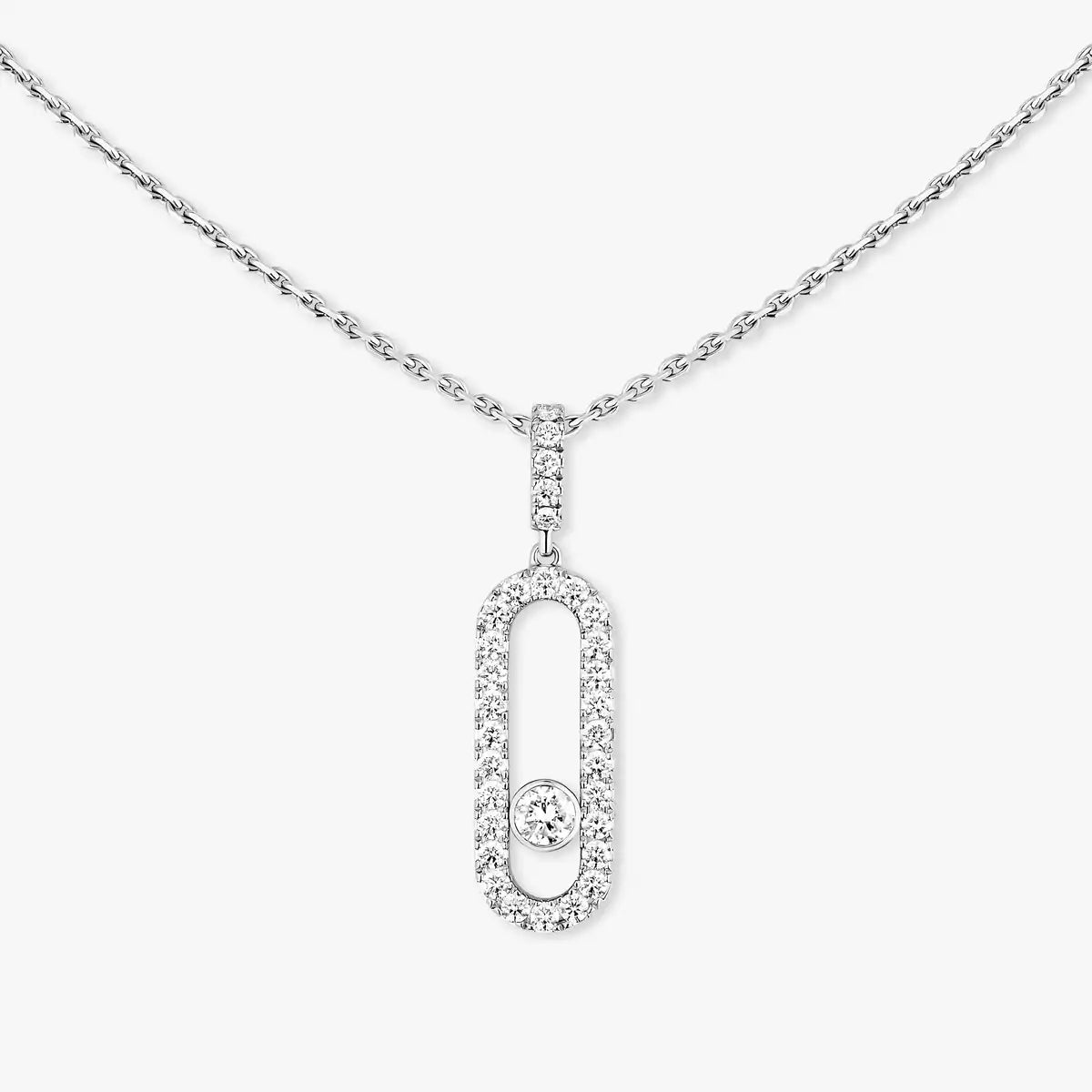 [Blue Tears Jewelry]Move Uno Diamond Necklace in Rose Gold