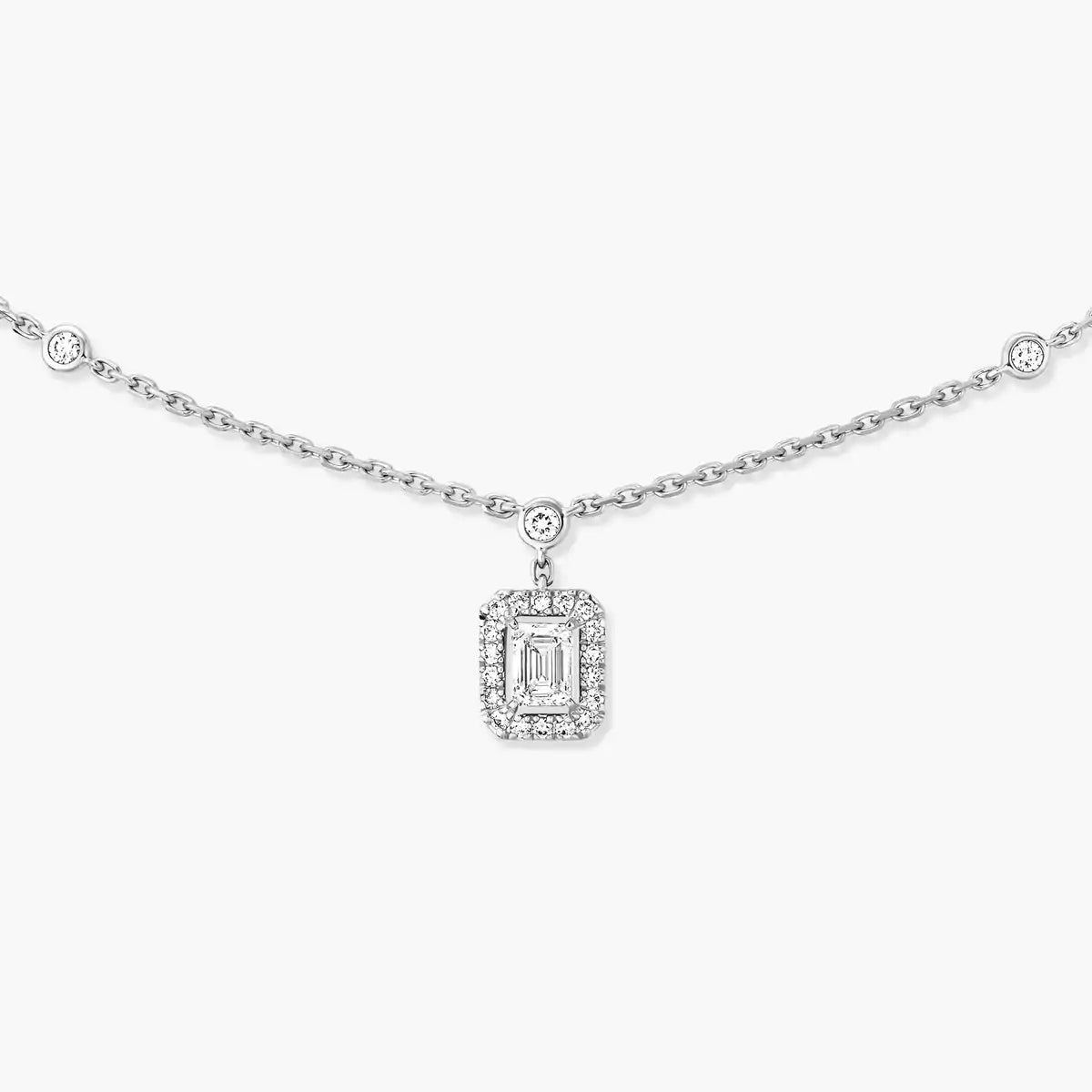 [Blue Tears Jewelry]My Twin Diamond Necklace in Silver