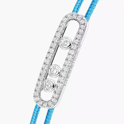 [Blue Tears Jewelry]Messika Care(s) pink cord pav¨¦ bracelet