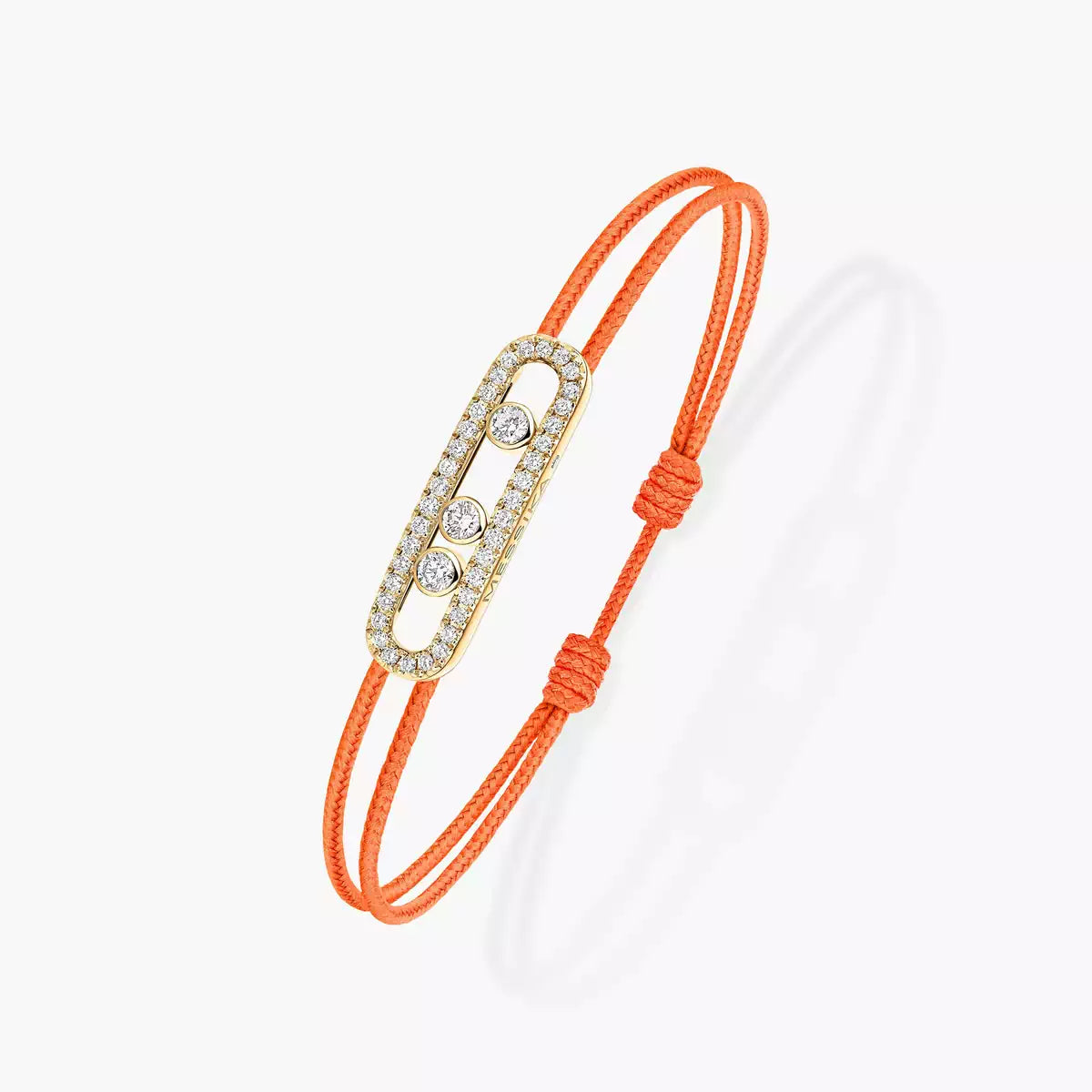 [Blue Tears Jewelry]Messika Care(s) pink cord pav¨¦ bracelet