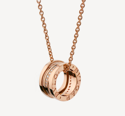 [BLUE TEARS]ZERO 1 PINK GOLD DIAMOND NECKLACE