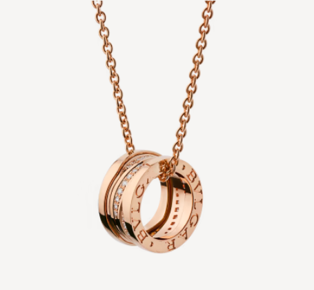 [BLUE TEARS]ZERO 1 PINK GOLD DIAMOND NECKLACE