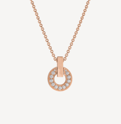 [BLUE TEARS]GARI NECKLACE PINK GOLD DIAMOND
