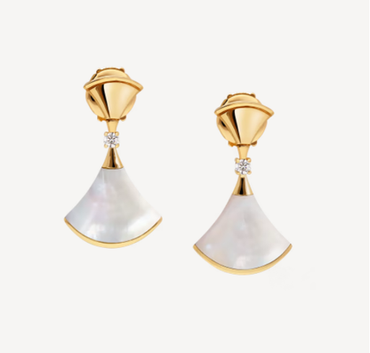 [BLUE TEARS]DREAM MOP 1 DIAMOND EARRINGS