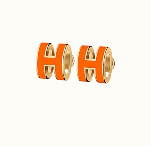 [BLUE TEARS]MINI POP H EARRINGS ORANGE