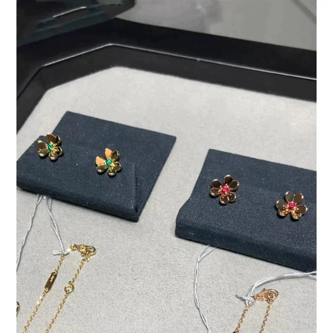 [BLUE TEARS]FRIVOLE  FLOWER PINK EARRINGS