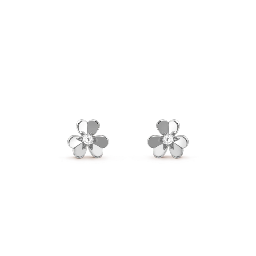 [BLUE TEARS]FRIVOLE MINI SILVER FLOWER EARRINGS
