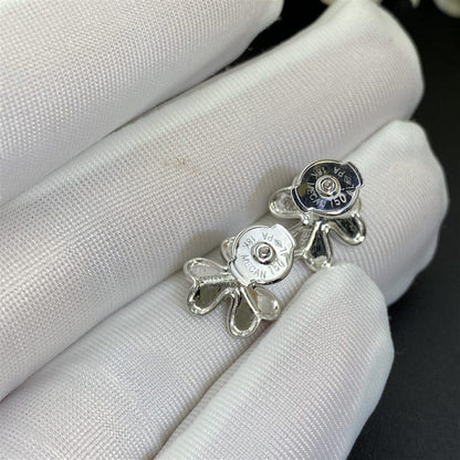 [BLUE TEARS]FRIVOLE MINI SILVER FLOWER EARRINGS