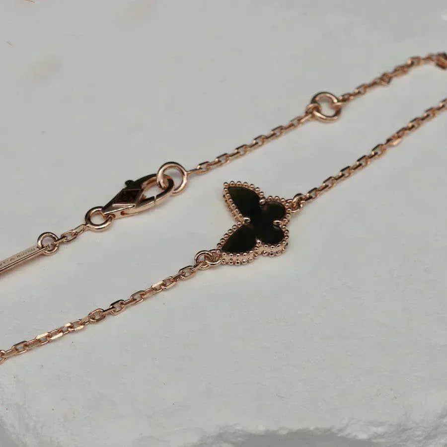 [BLUE TEARS]BUTTERFLY ONYX  BUTTERFLY BRACELET