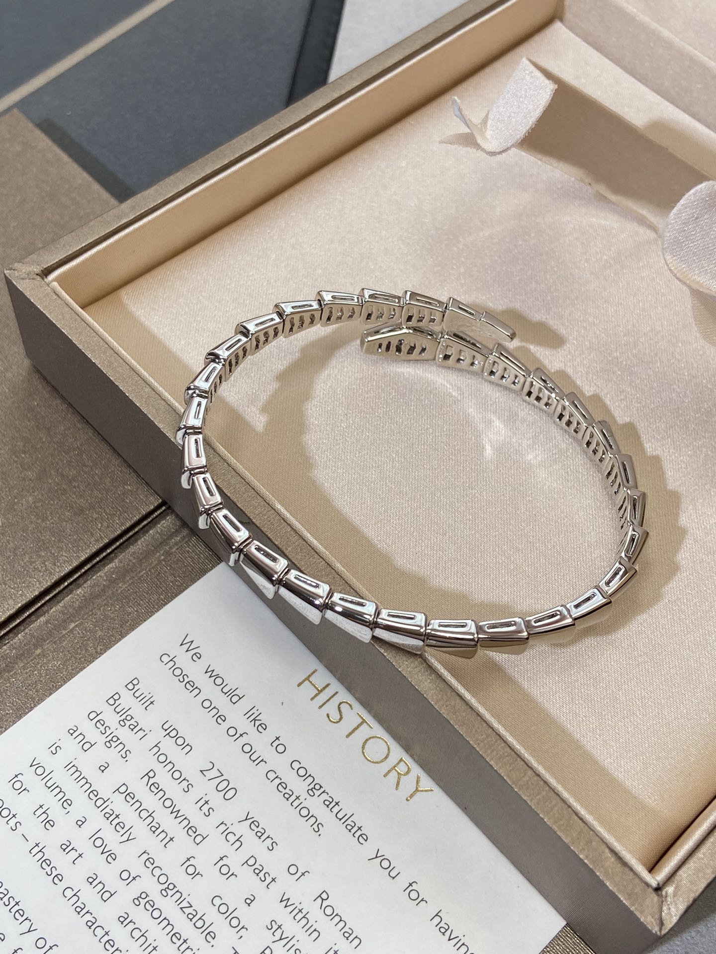 [BLUE TEARS]SERPENTI VIPER SILVER BRACELET