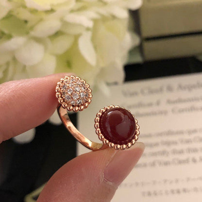 [BLUE TEARS]PERLEE COULEURS DIAMOND ROSE GOLD BETWEEN THE FINGER RING