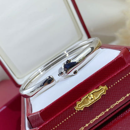 [BLUE TEARS]PANTHERE SILVER OPEN BRACELET