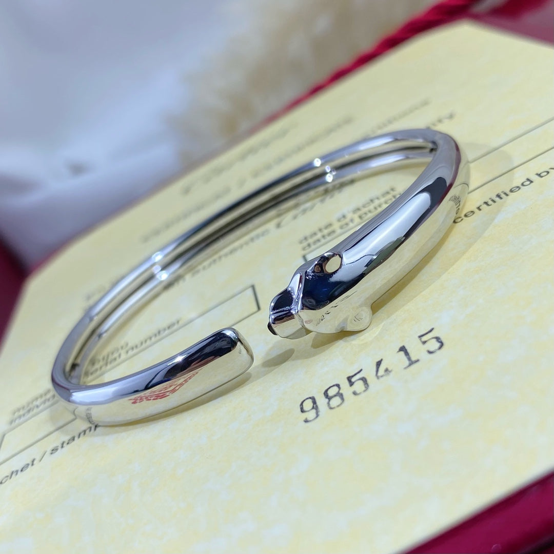 [BLUE TEARS]PANTHERE SILVER OPEN BRACELET