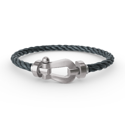 [BLUE TEARS]FORCE LARGE HORSESHOE NO DIAMOND BRACELET SILVER
