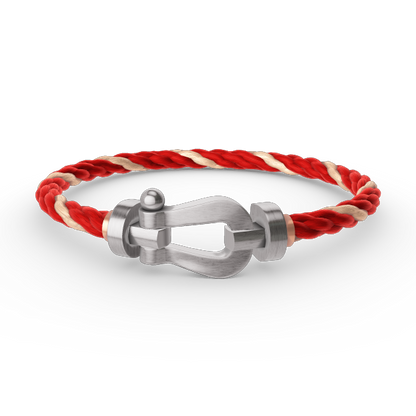 [BLUE TEARS]FORCE LARGE HORSESHOE NO DIAMOND BRACELET SILVER