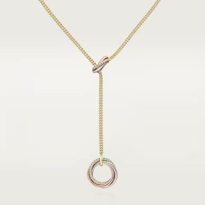 [Blue Tears Jewelry]TRINITY DIAMONDS NECKLACE