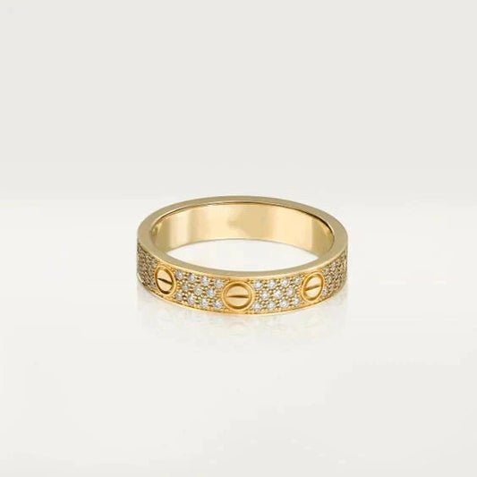 [BLUE TEARS]LOVE RING 3.6MM DIAMOND PAVED