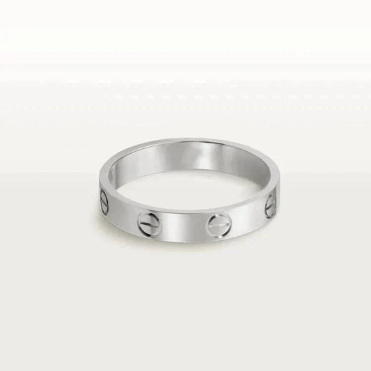 [BLUE TEARS]LOVE RING 4MM 1 DIAMOND SILVER