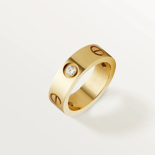 [BLUE TEARS]LOVE RING 5.5MM 3 DIAMONDS PINK GOLD