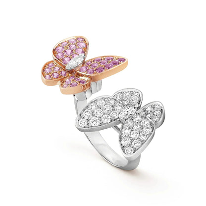 [BLUE TEARS]TWIN BUTTERFLY DIAMOND RING